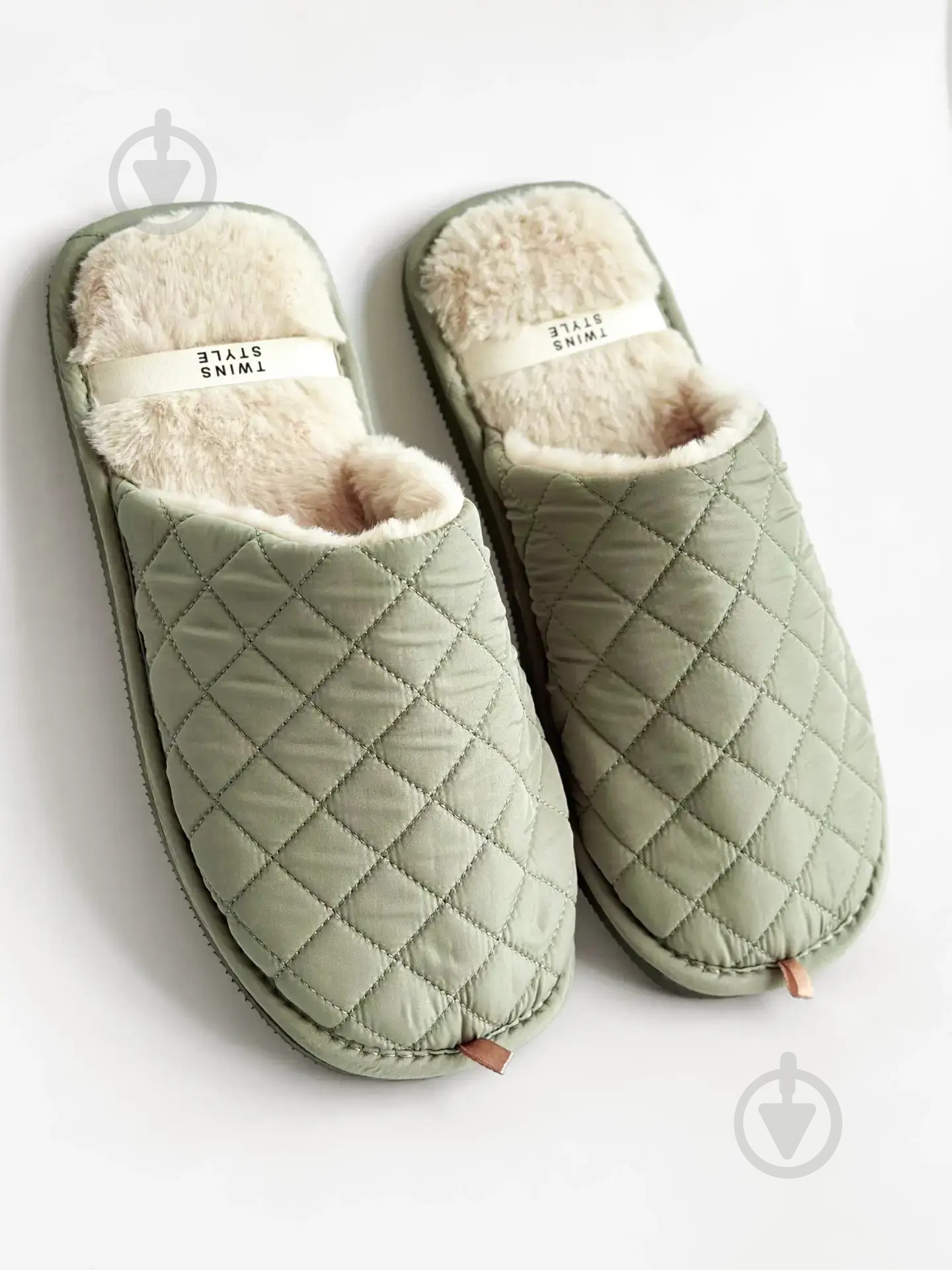 Тапки домашние Twins HS-LUX стеганные 15883 р.44/45 темно-зеленый - фото 2 Тапки домашние Twins HS-LUX стеганные 15883 р.44/45 темно-зеленый - фото 2