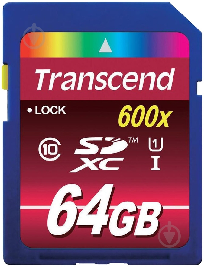 Карта пам'яті Transcend SDXC 64GB - фото 1