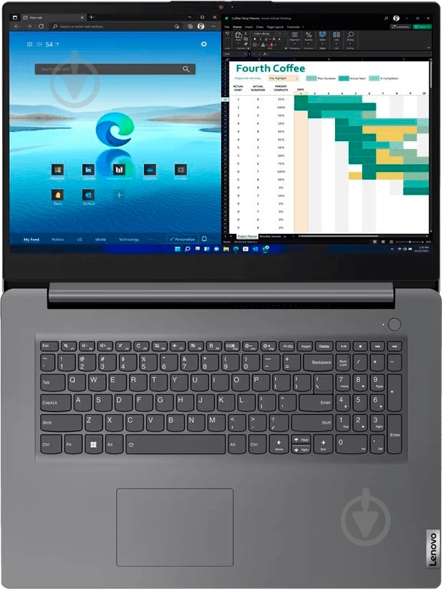 Ноутбук Lenovo V17 G4 17,3" (83A2001WRA) grey - фото 4 Ноутбук Lenovo V17 G4 17,3" (83A2001WRA) grey - фото 4