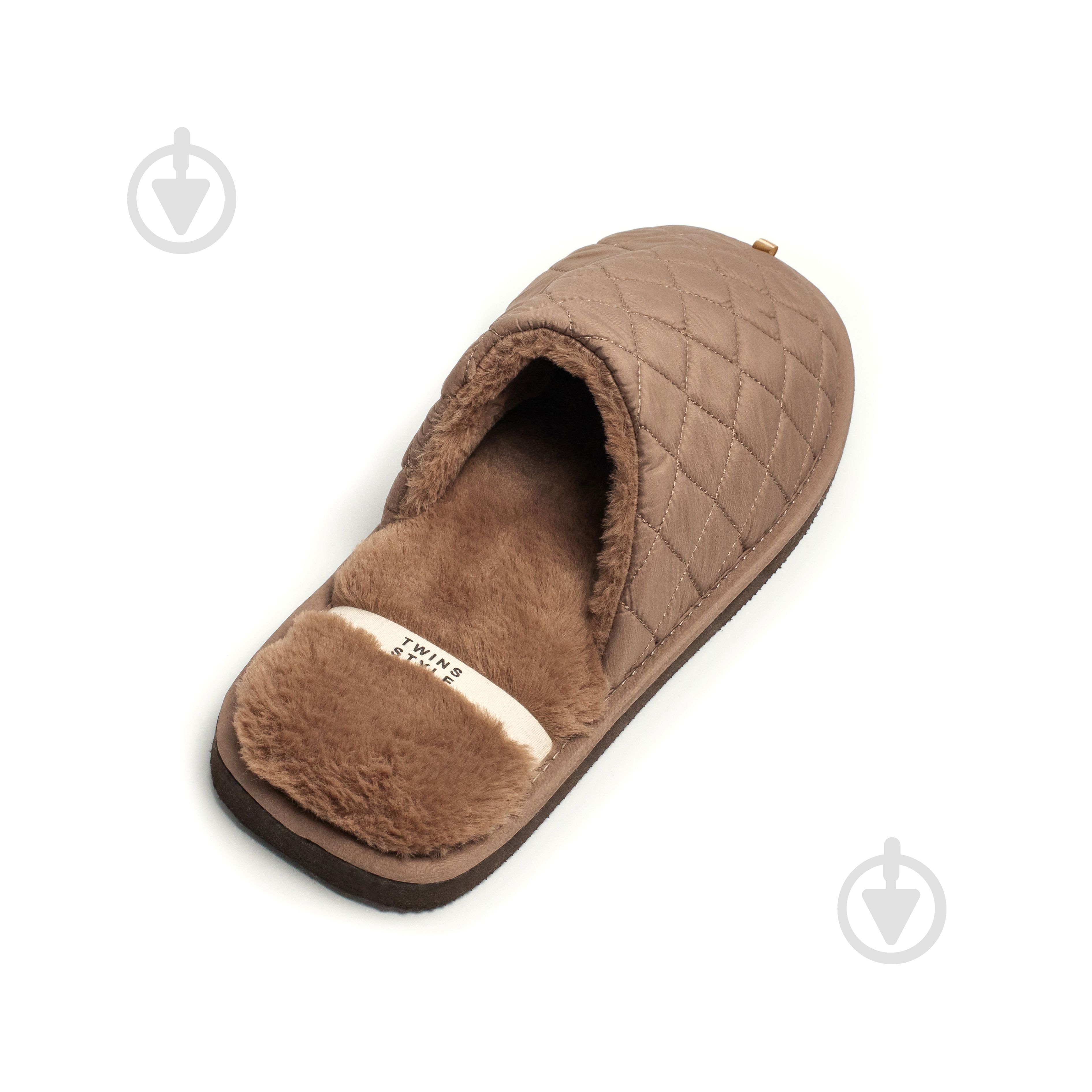 Тапки домашние Twins HS-LUX стеганные 15886 р.42/43 коричневый - фото 9