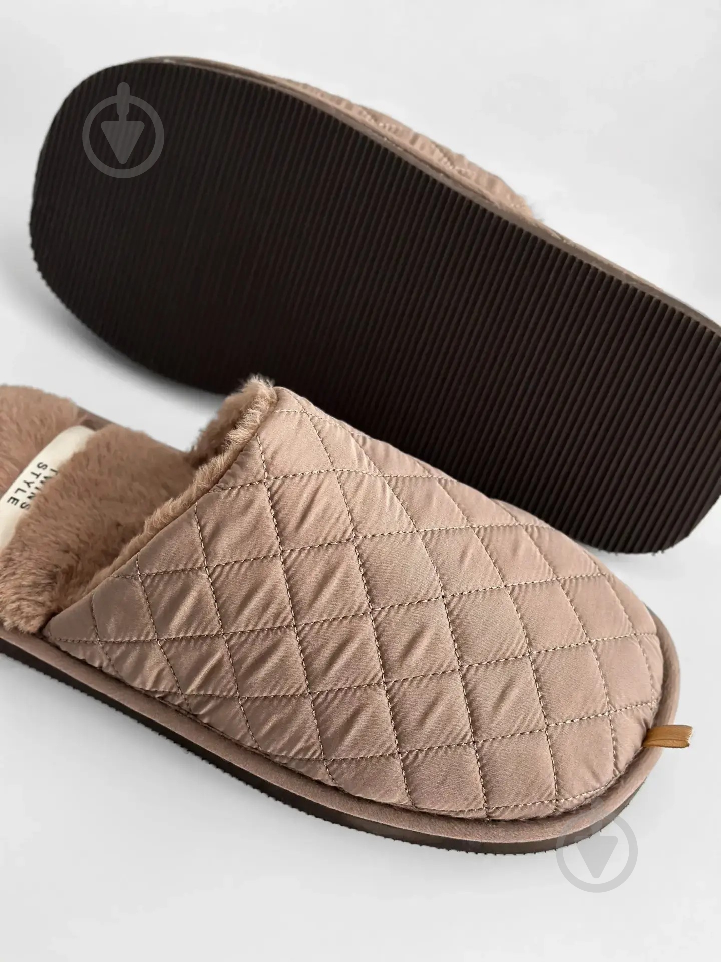 Тапки домашние Twins HS-LUX стеганные 15887 р.44/45 коричневый - фото 6 Тапки домашние Twins HS-LUX стеганные 15887 р.44/45 коричневый - фото 6