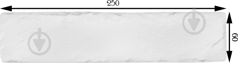 Плитка Golden Tile BrickStyle The Strand white 080020 6x25 см - фото 8