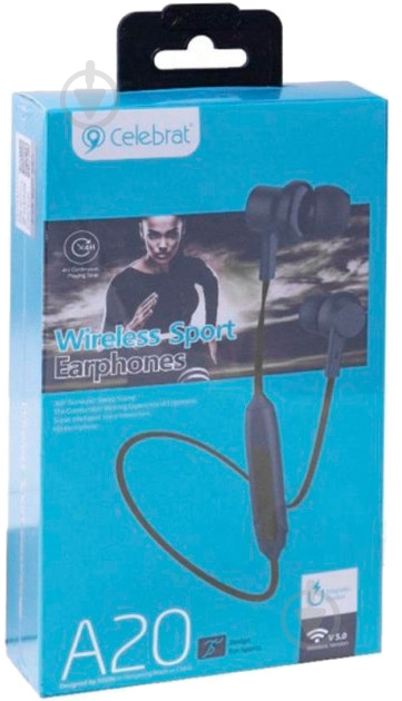 Гарнитура Celebrat bluetooth A20 black (714464) - фото 3 Гарнитура Celebrat bluetooth A20 black (714464) - фото 3
