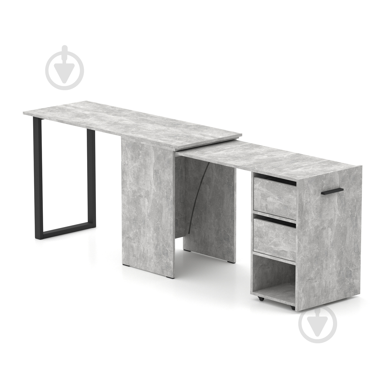 Стіл Knap Knap трансформер письмовий поворотний Hobana+Jumbo Ш2 770х1350х500 мм ательє світле/ательє світлий (S201020210 ) - фото 2 Стіл Knap Knap трансформер письмовий поворотний Hobana+Jumbo Ш2 770х1350х500 мм ательє світле/ательє світлий (S201020210 ) - фото 2