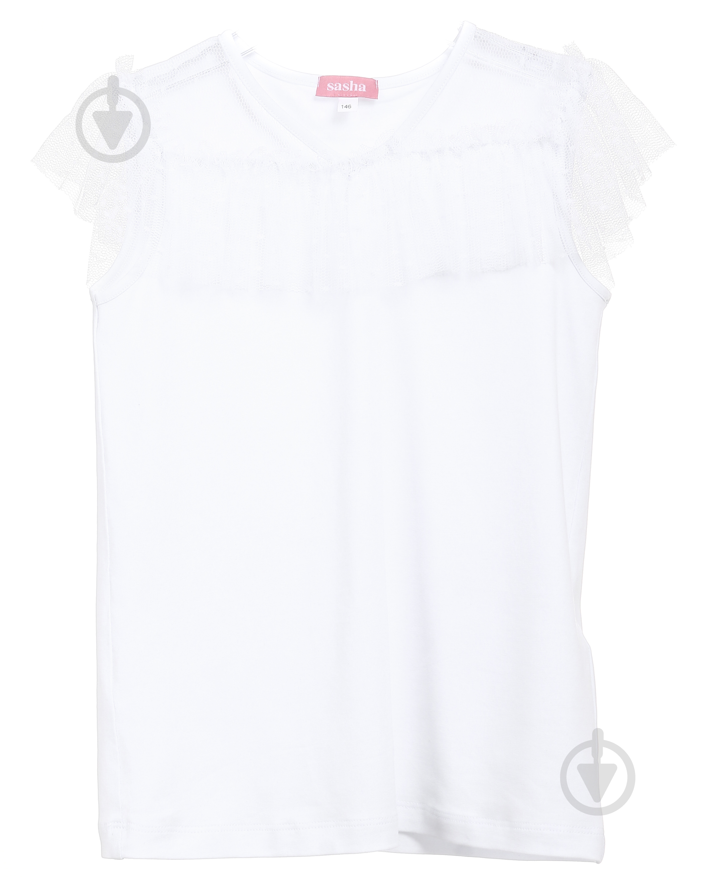 Блуза Sasha р.128 белый 0012 - фото 1