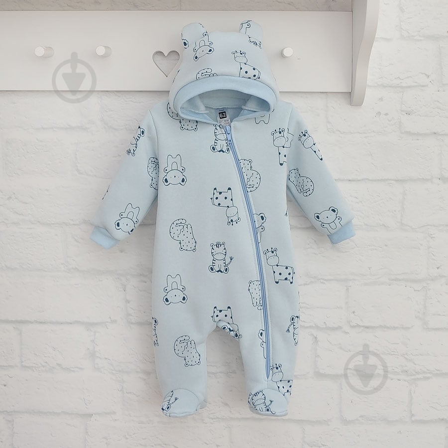 Комбинезон унисекс Blanka Африка р.56-62 голубой 110870 - фото 2 Комбинезон унисекс Blanka Африка р.56-62 голубой 110870 - фото 2