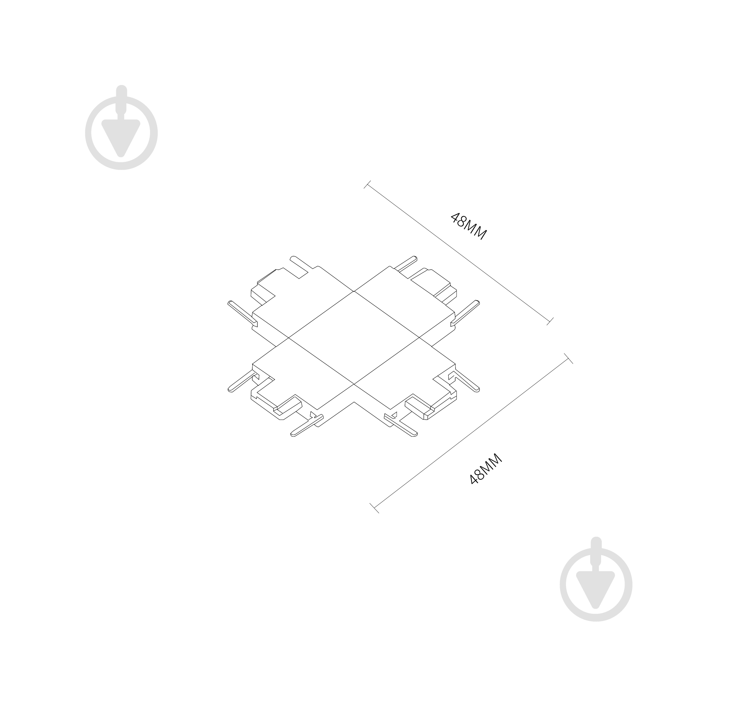 Соединитель Х-образное Laguna Lighting 13164 3,7 см черный - фото 3 Соединитель Х-образное Laguna Lighting 13164 3,7 см черный - фото 3