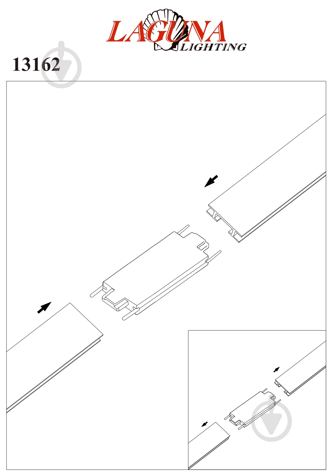 Соединитель Laguna Lighting 13162 3,7 см черный - фото 2