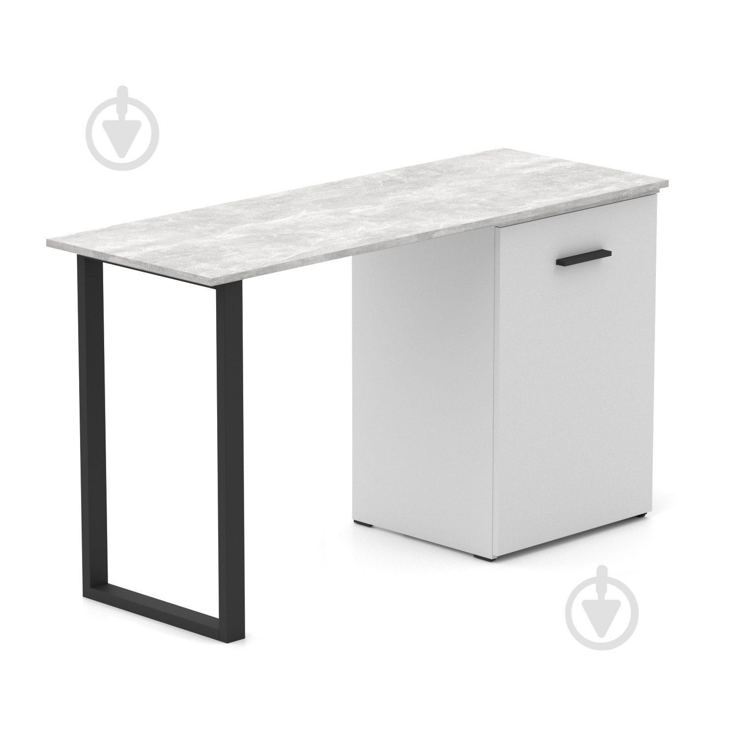 Стол Knap Knap трансформер письменный поворотный Hobana+Jumbo Ш2 770х1350х500 мм белый/ателье светлый (S201020222 ) - фото 4