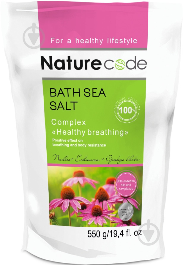 Соль Nature Code "Healthy breathing" 550 г - фото 1