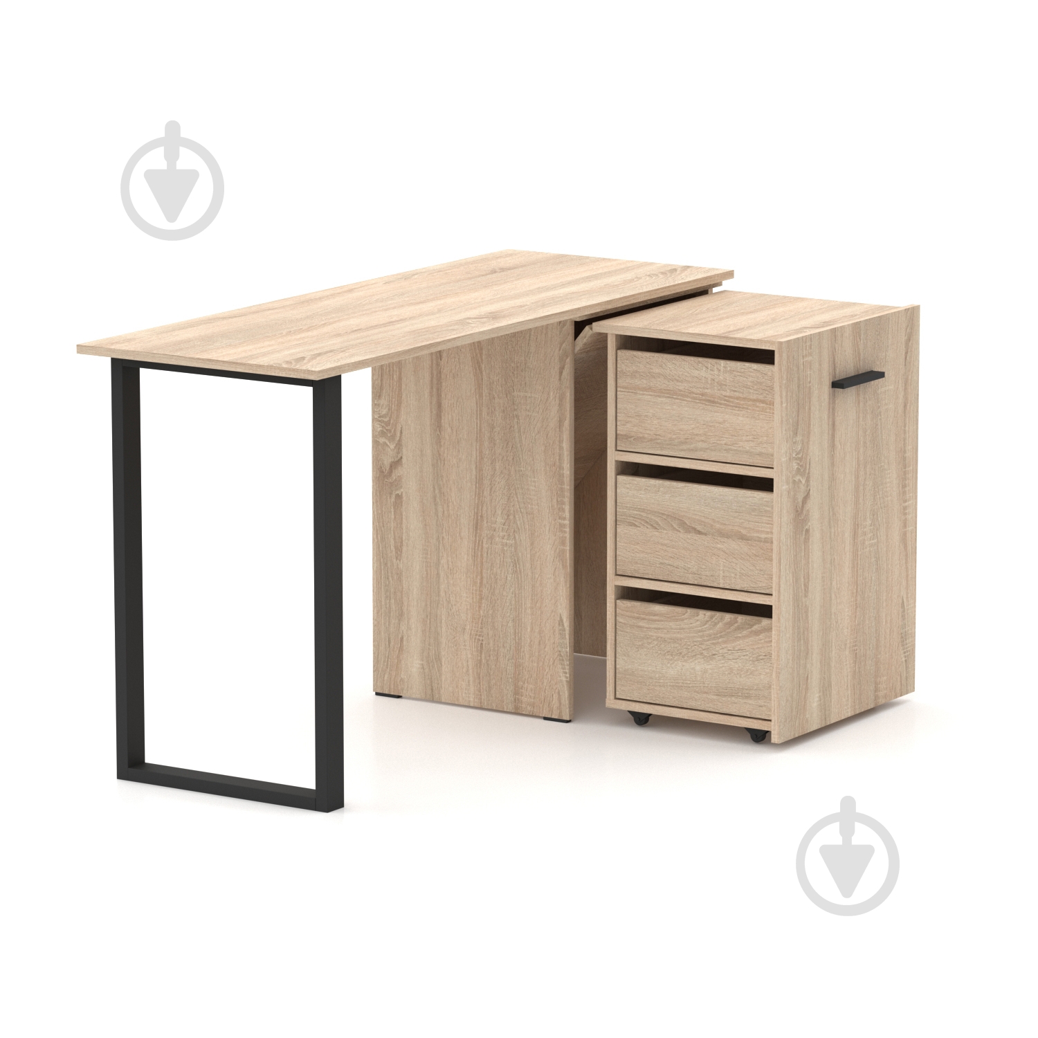 Стол Knap Knap трансформер письменный поворотный Hobana+Jumbo Ш3 770х1350х500 мм дуб сонома/дуб сонома (S201030203 ) - фото 3 Стол Knap Knap трансформер письменный поворотный Hobana+Jumbo Ш3 770х1350х500 мм дуб сонома/дуб сонома (S201030203 ) - фото 3