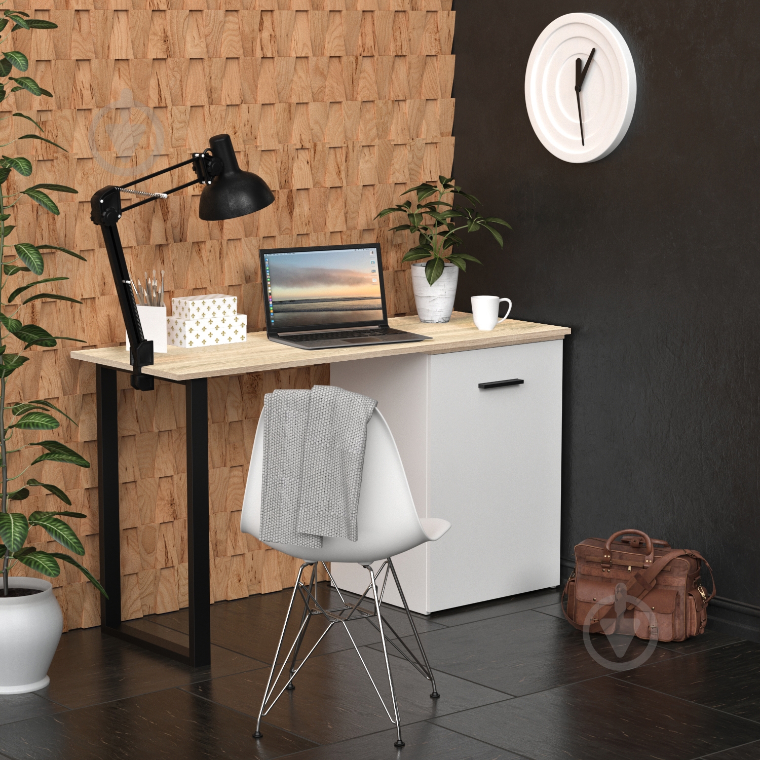 Стол Knap Knap трансформер письменный поворотный Hobana+Jumbo Ш3 770х1350х500 мм дуб сонома/дуб сонома (S201030203 ) - фото 6 Стол Knap Knap трансформер письменный поворотный Hobana+Jumbo Ш3 770х1350х500 мм дуб сонома/дуб сонома (S201030203 ) - фото 6