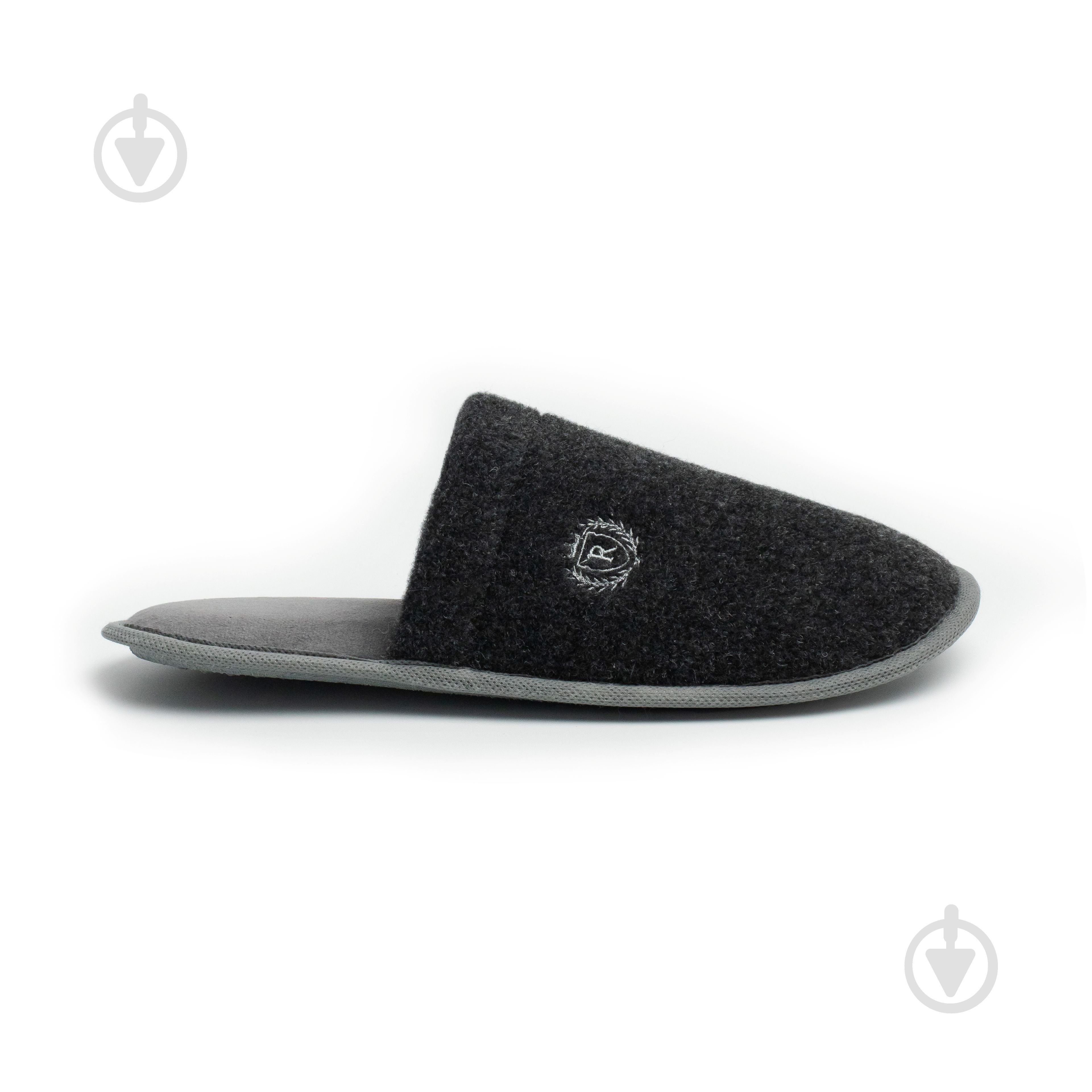 Тапки домашние Twins Lama с вышивкой 15898 р.42/43 серый с черным - фото 4