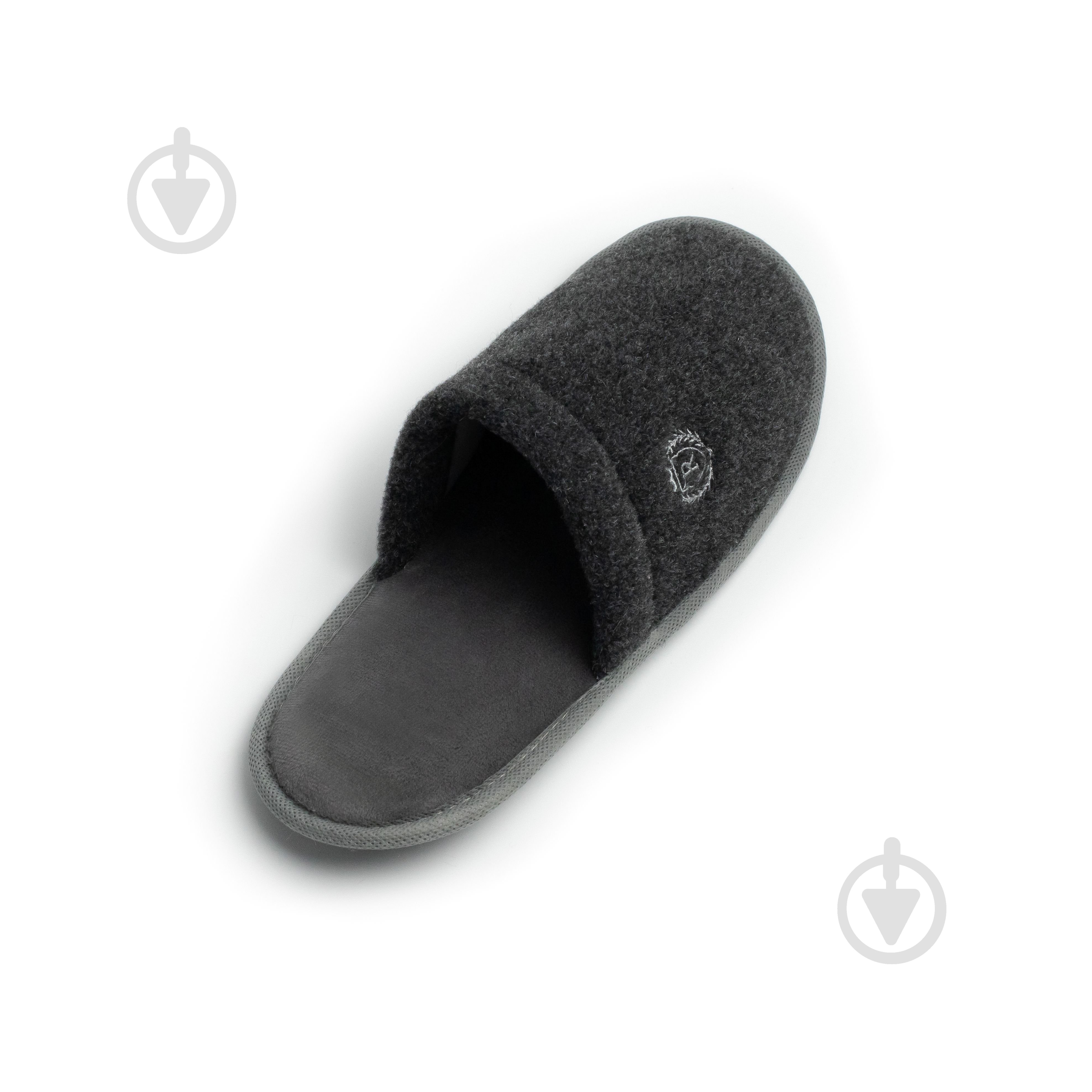 Тапки домашние Twins Lama с вышивкой 15898 р.42/43 серый с черным - фото 3