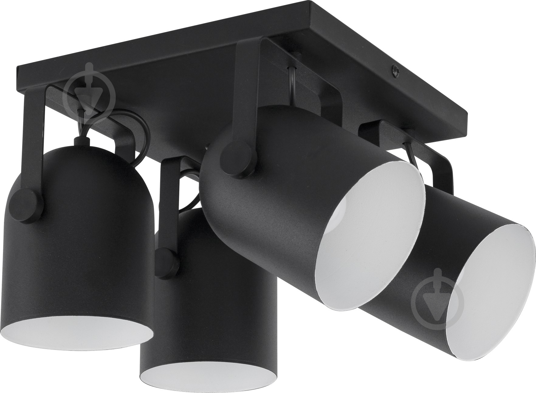 ВИТРИНА! Спот TK Lighting Spectra 4x60 Вт Е27 черный/белый 2612 - фото 1
