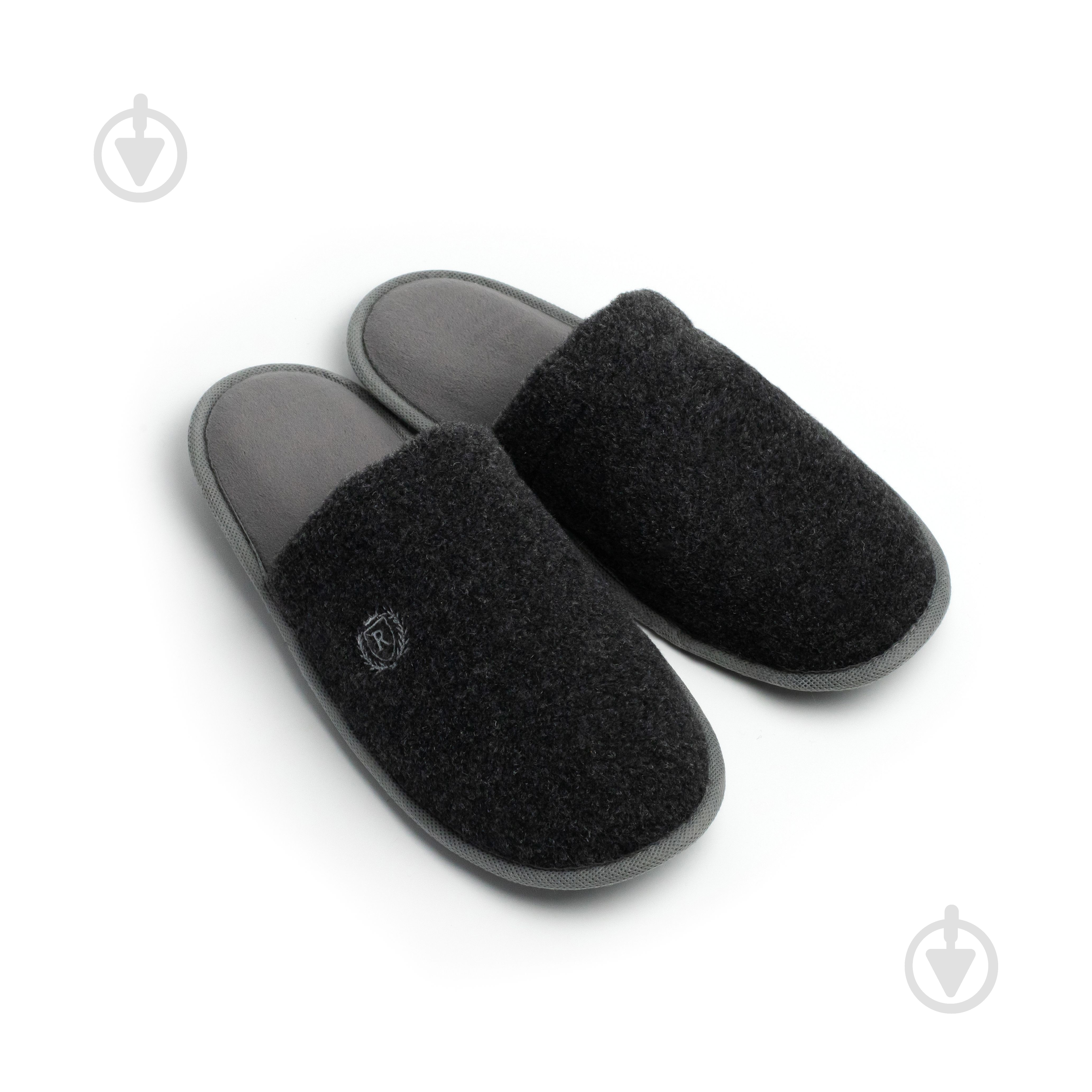 Тапки домашние Twins Lama с вышивкой 15899 р.44/45 серый с черным - фото 1 Тапки домашние Twins Lama с вышивкой 15899 р.44/45 серый с черным - фото 1