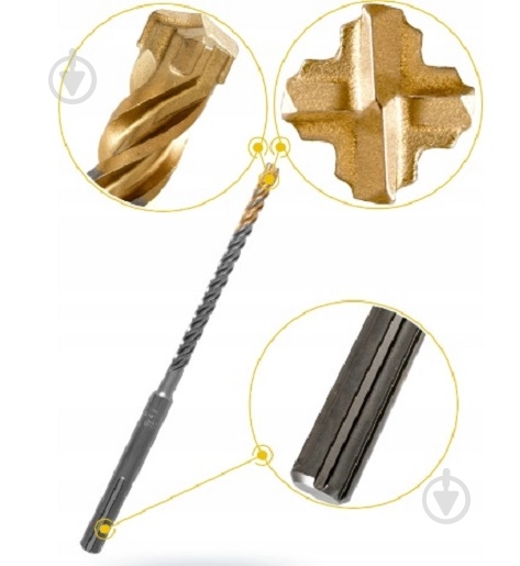 Бур HIKOKI SDS-max 12x200 мм 340 мм 1 шт. 754363 - фото 2