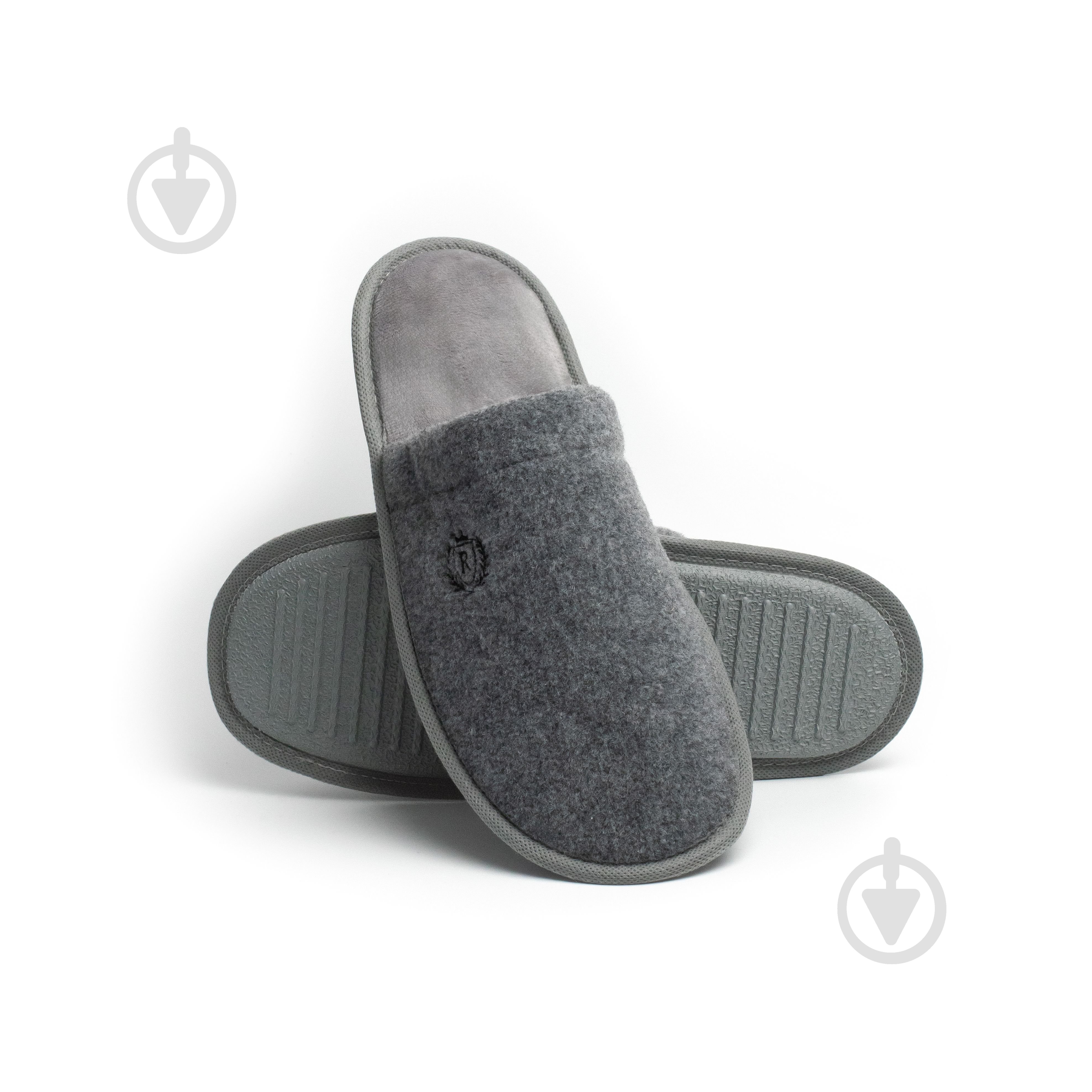 Капці домашні Twins Lama з вишивкою 15901 р.42/43 сірий - фото 2