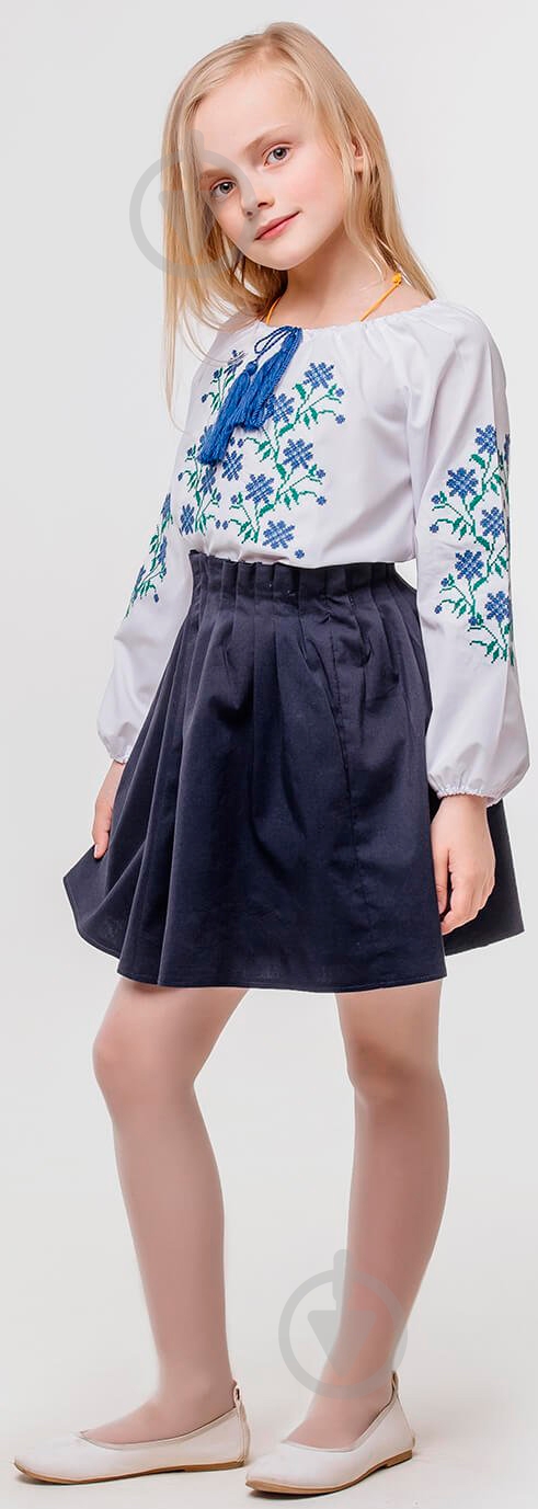Блуза Сварга детская р.128 синий - фото 1
