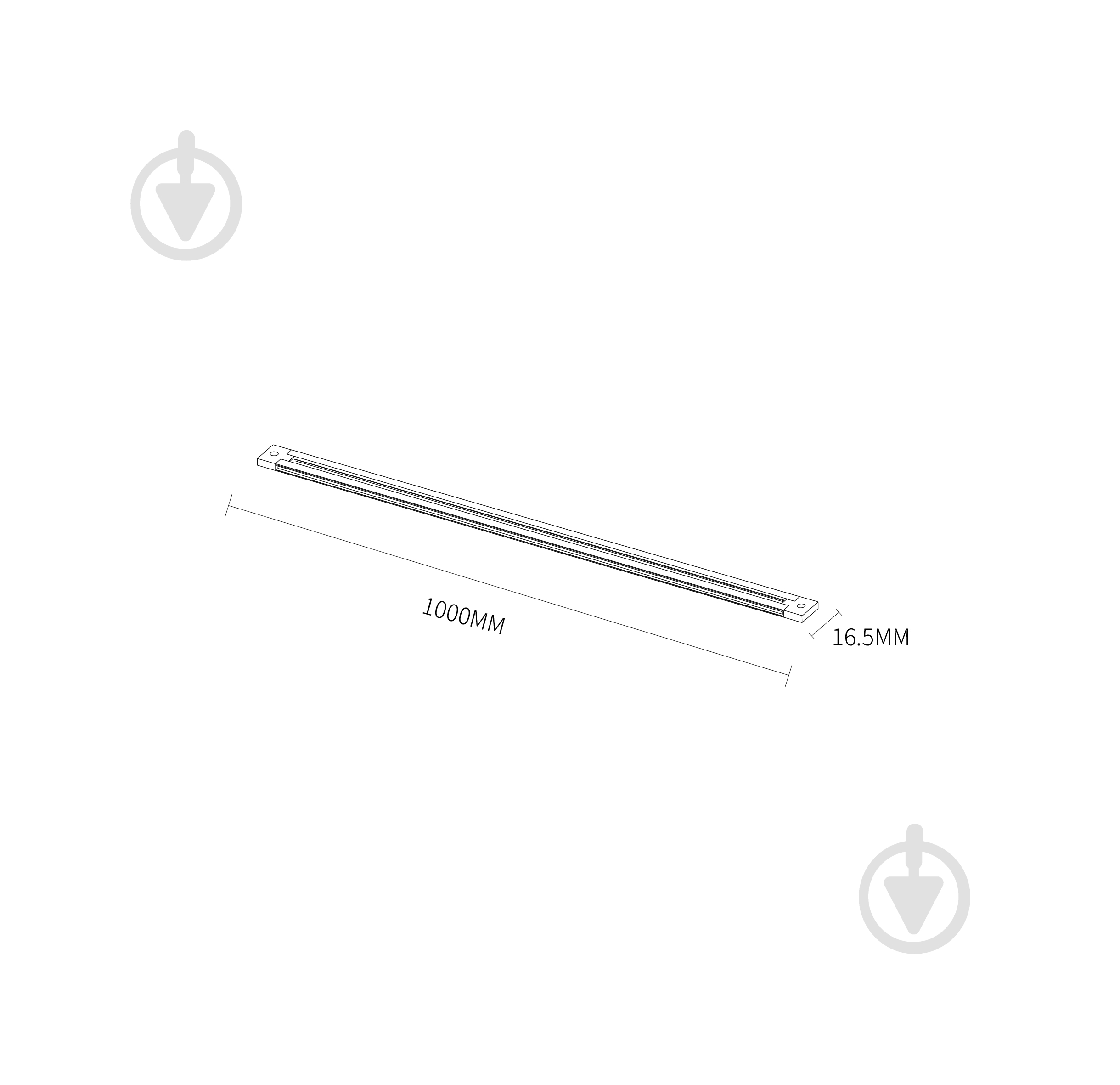 Шинопровод Laguna Lighting 13061 100 см черный - фото 2