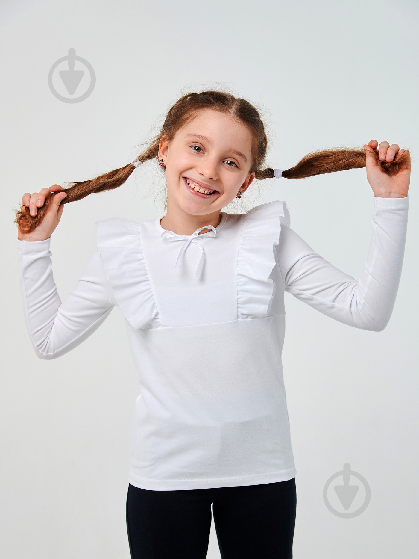 Блуза Smil р.134 белый 114907 - фото 1 Блуза Smil р.134 белый 114907 - фото 1
