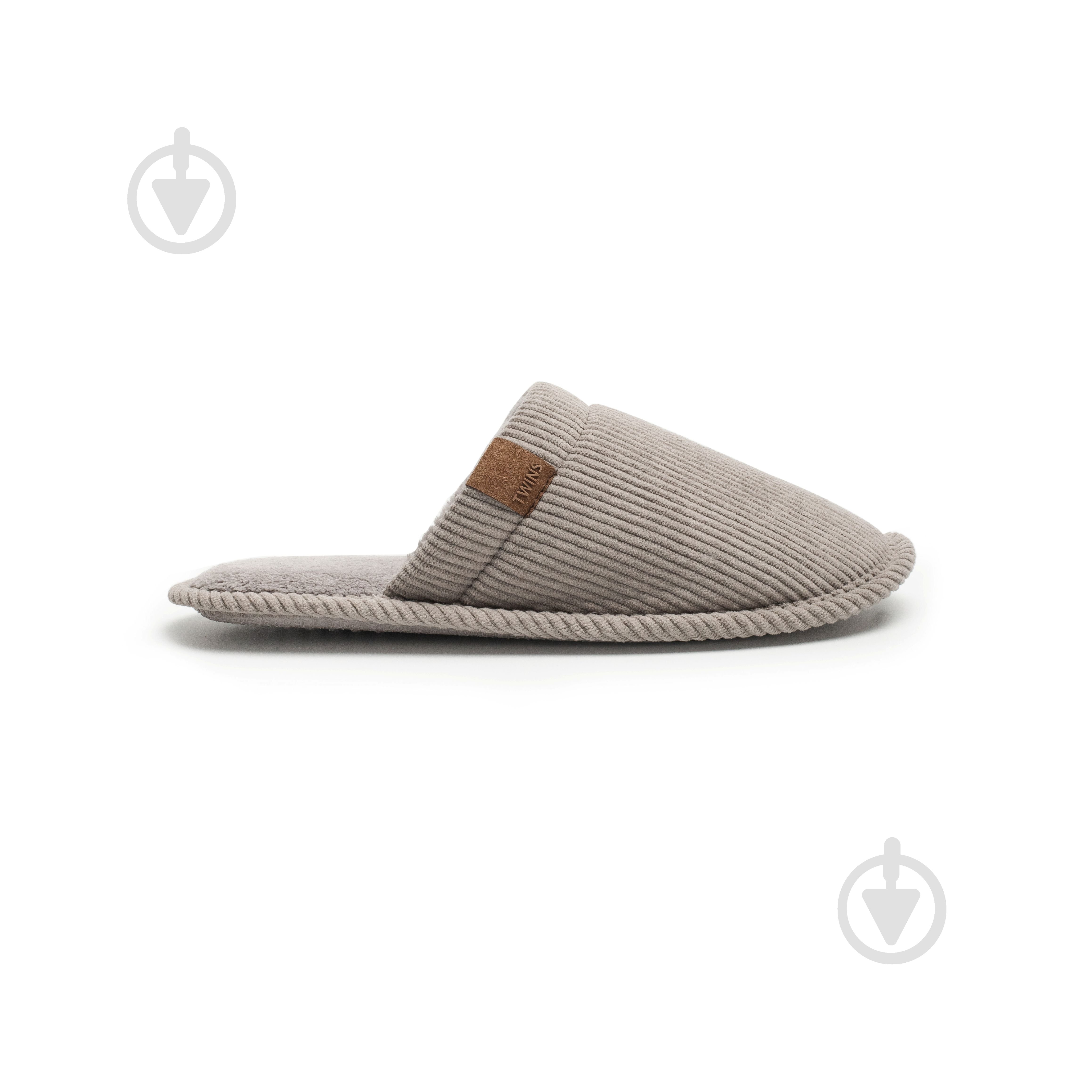 Тапки домашние Twins вельвет 15850 р.38/39 серый - фото 4 Тапки домашние Twins вельвет 15850 р.38/39 серый - фото 4