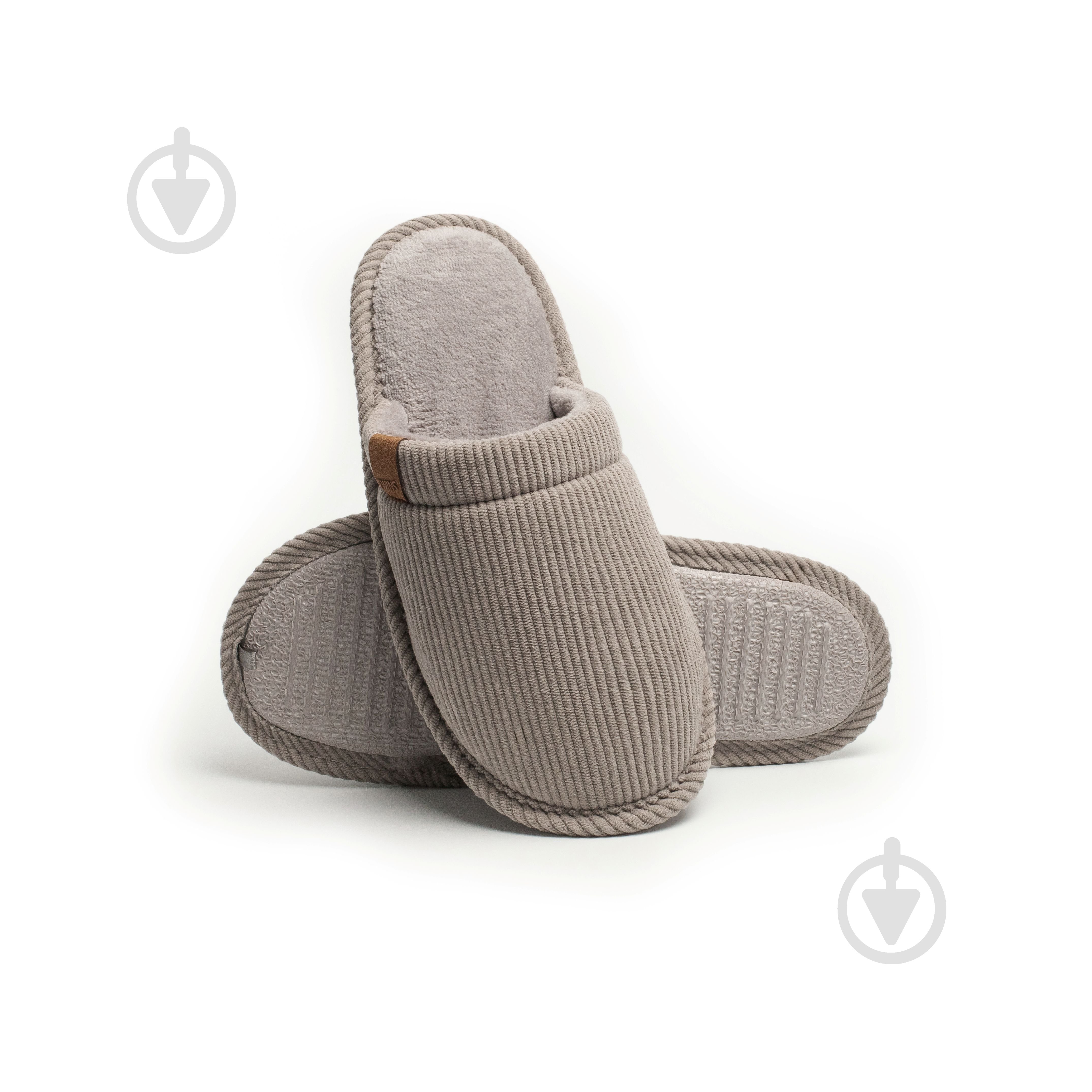 Тапки домашние Twins вельвет 15850 р.38/39 серый - фото 2 Тапки домашние Twins вельвет 15850 р.38/39 серый - фото 2