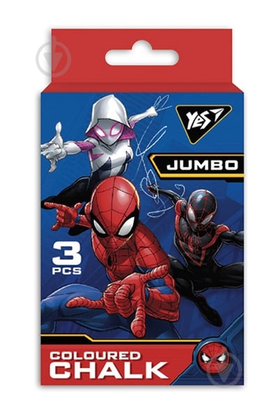 Мел цветной Marvel JUMBO 3 шт. YES - фото 1 Мел цветной Marvel JUMBO 3 шт. YES - фото 1