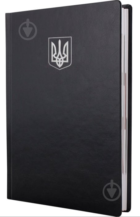 Дневник датированный NEBRASKA Герб Optima A5 2026 черный - фото 1