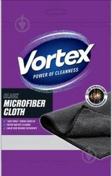 Серветки з мікрофібри Vortex Semi-Towel Black 30х50 см 1 шт./уп. чорні - фото 1 Серветки з мікрофібри Vortex Semi-Towel Black 30х50 см 1 шт./уп. чорні - фото 1