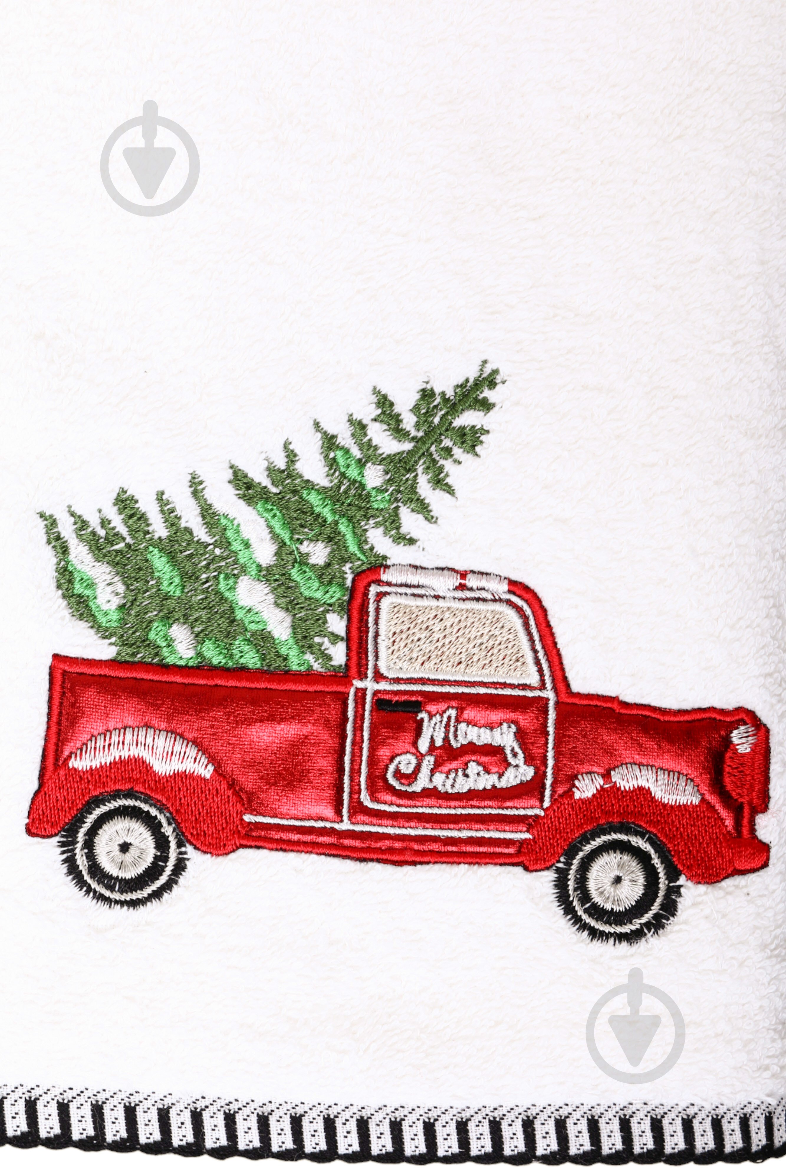 Набор полотенец махровых Holiday Ride 2 шт. 50x90 см красный/белый La Nuit - фото 6 Набор полотенец махровых Holiday Ride 2 шт. 50x90 см красный/белый La Nuit - фото 6