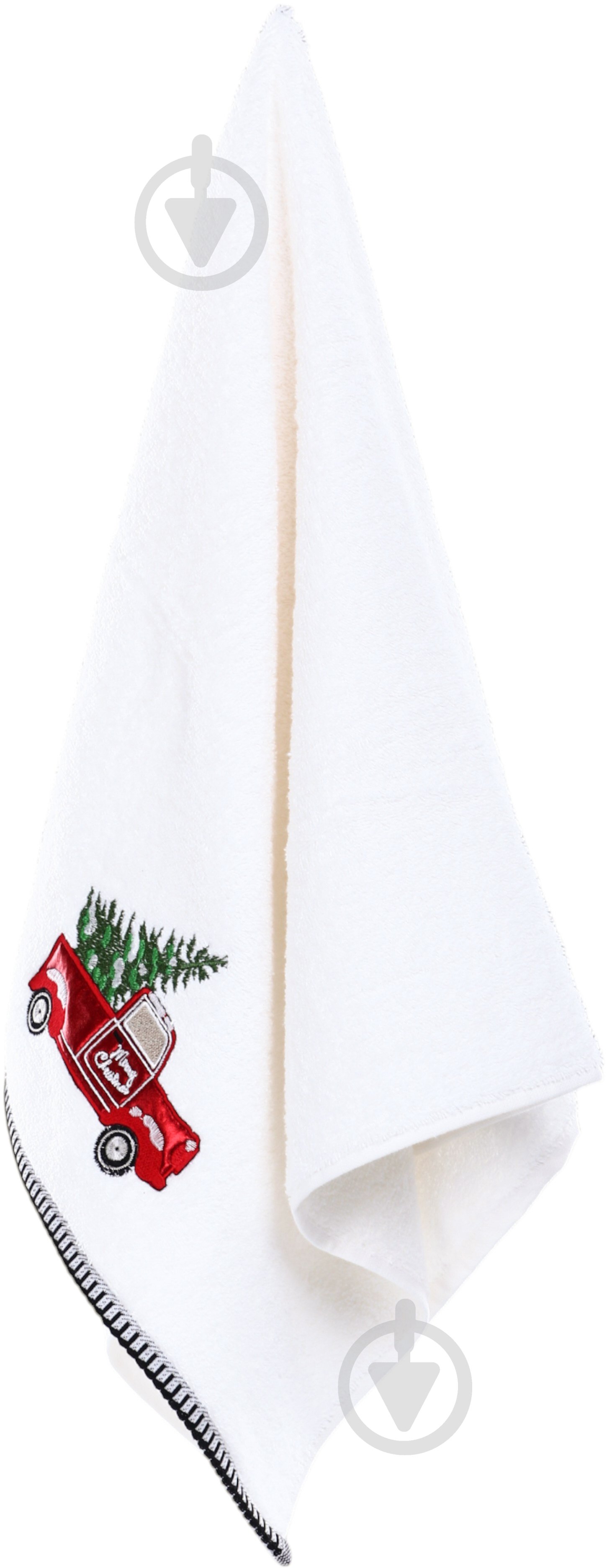 Набір рушників махрових Snowflake Magic 2 шт. 50x90 см зелений/білий La Nuit - фото 3 Набір рушників махрових Snowflake Magic 2 шт. 50x90 см зелений/білий La Nuit - фото 3