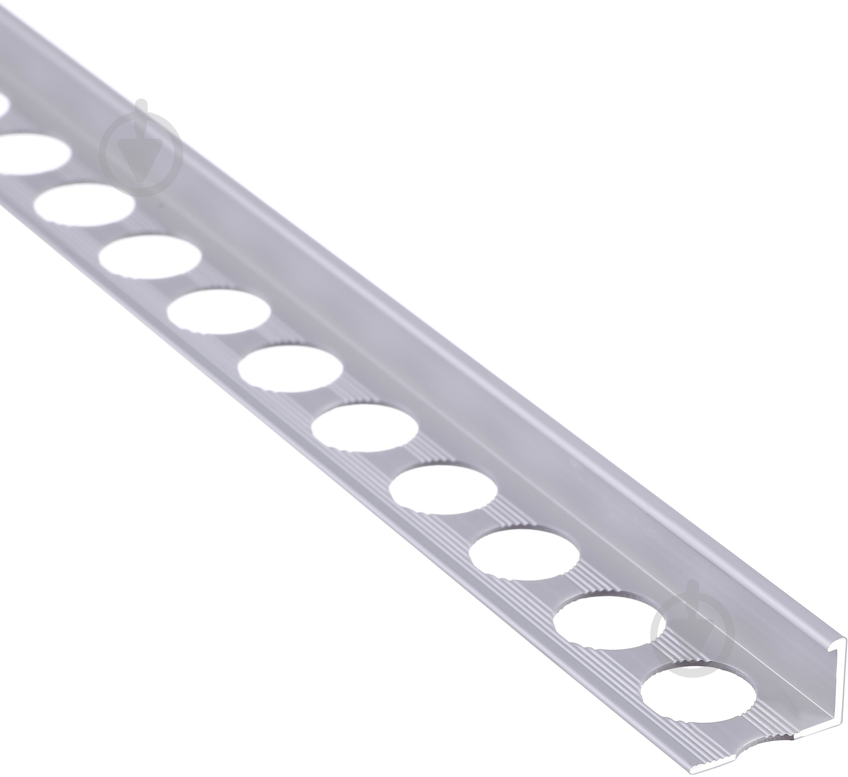 Кутник для плитки Braz Line зовнішній алюміній 14 мм 2,7м срібло - фото 2