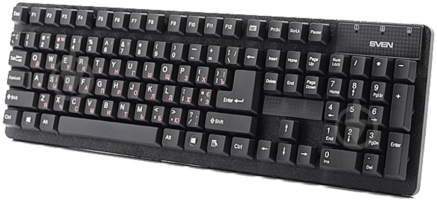 Клавиатура Sven Standard 301 USB (301 Standard, USB, black (Sven) USB black - фото 2 Клавиатура Sven Standard 301 USB (301 Standard, USB, black (Sven) USB black - фото 2