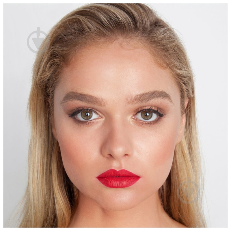 Помада рідка матова theBalm Meet Matte Hughes Devoted Bright Red 7,4 мл - фото 3