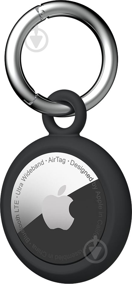 Чехол для Apple AirTags Dot Keychain Black - фото 1