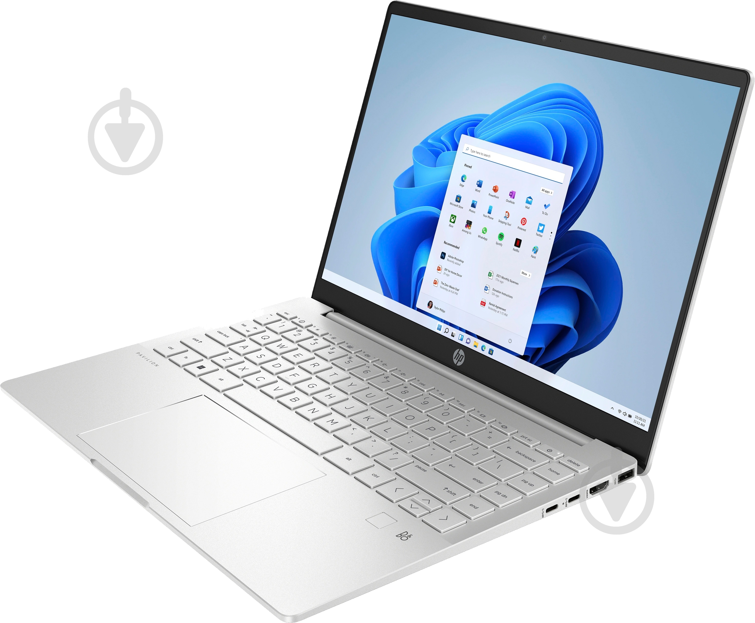 Ноутбук HP Pavilion Plus 14-eh1003ua 14" (825D7EA) natural silver - фото 2