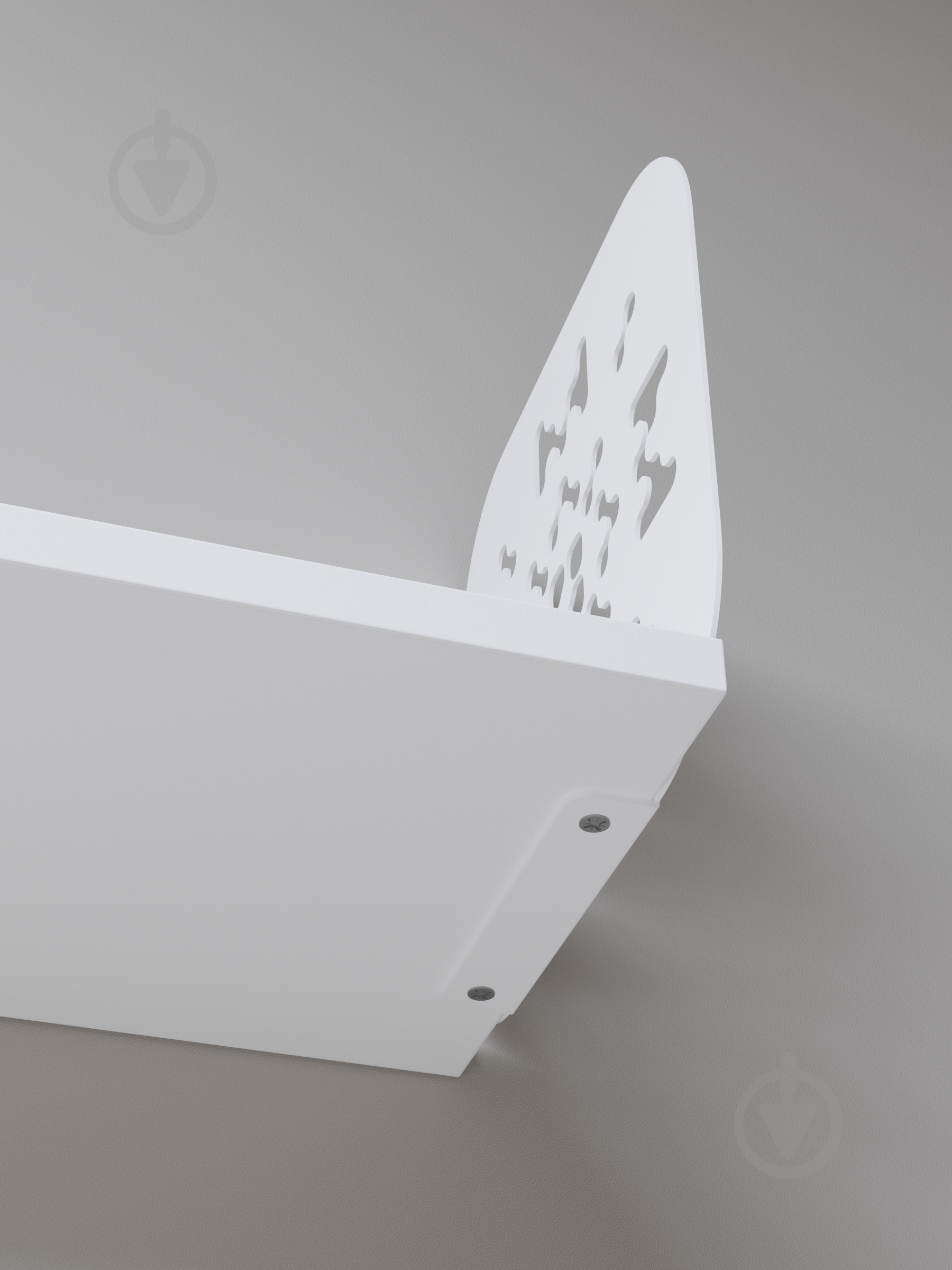 Полка навесная Metkas Home Дом 800x220x220 мм белый глянец (DPN02233 08022 11) - фото 2