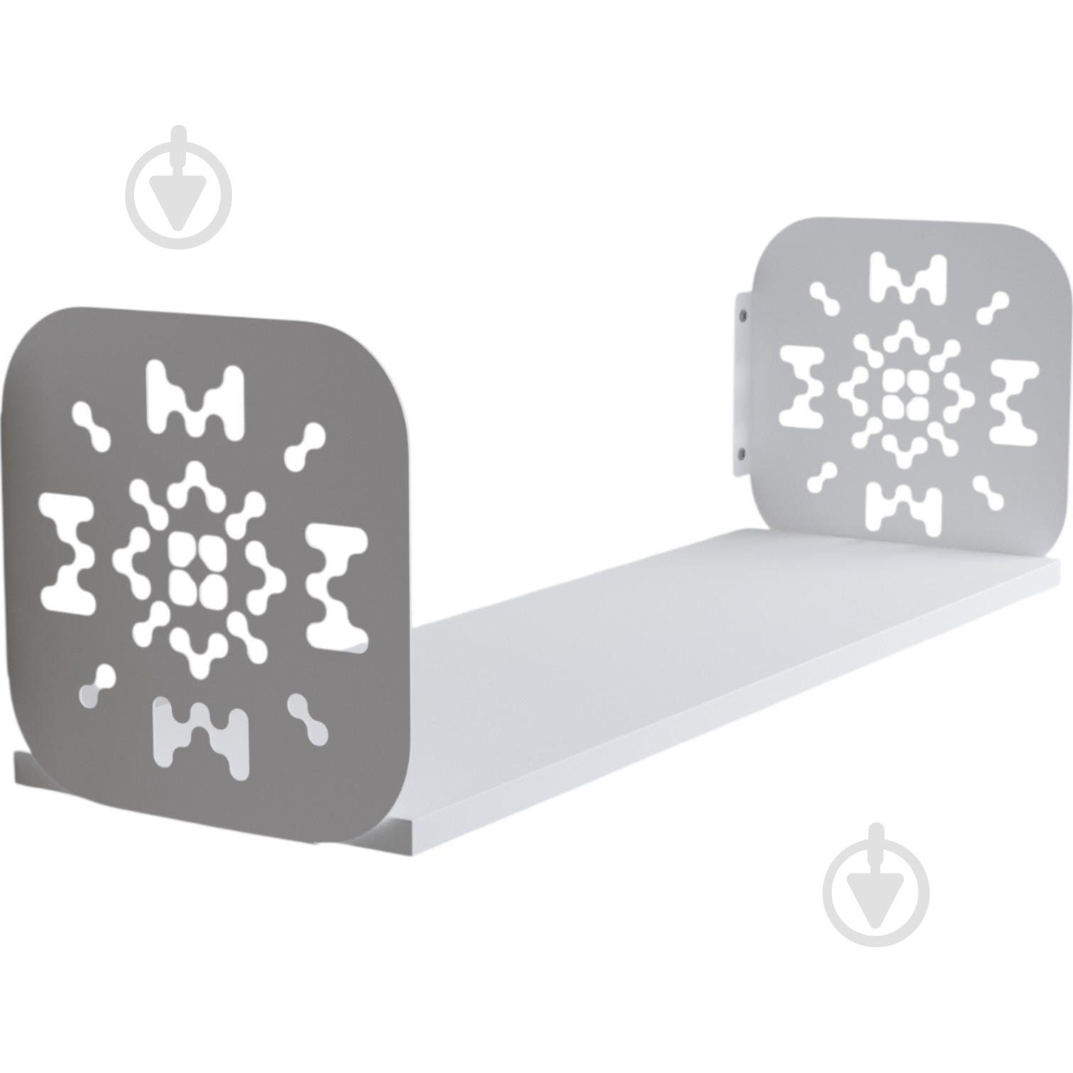 Полка навесная Metkas Home Дом 800x220x220 мм белый глянец (DPN02233 08022 11) - фото 1