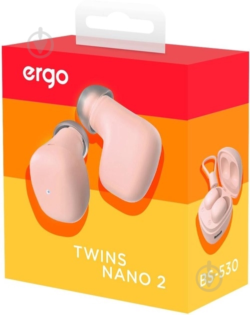 Навушники Ergo BS-530 Twins Nano 2 pink (BS-530P) - фото 7