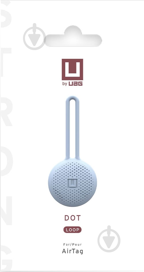 Чехол UAG для Apple AirTags Dot Loop Soft Blue - фото 5