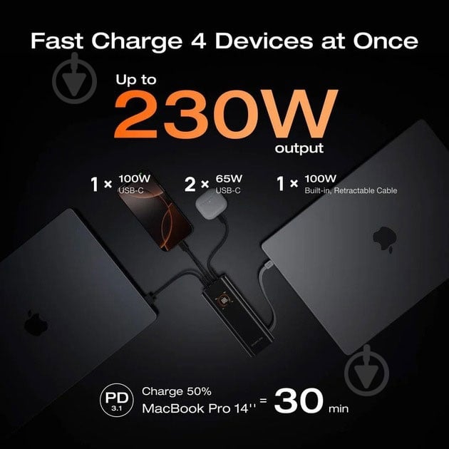 Повербанк EcoFlow RAPID Pro 20000 mAh (EF-RAPIDPRO20K-EU) - фото 6
