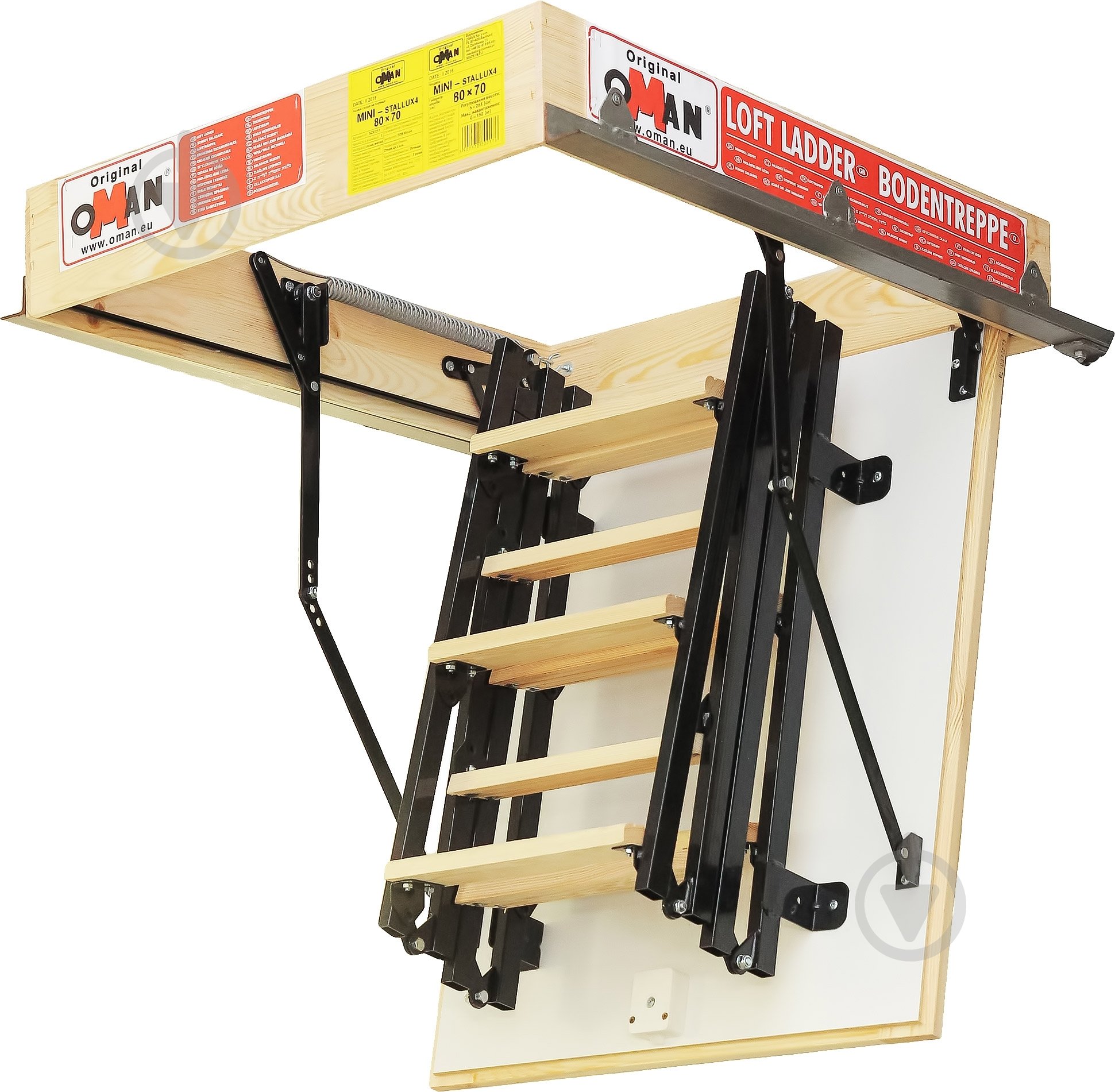 Сходи на горище Oman Mini Termo H260 80x70 см - фото 3 Сходи на горище Oman Mini Termo H260 80x70 см - фото 3