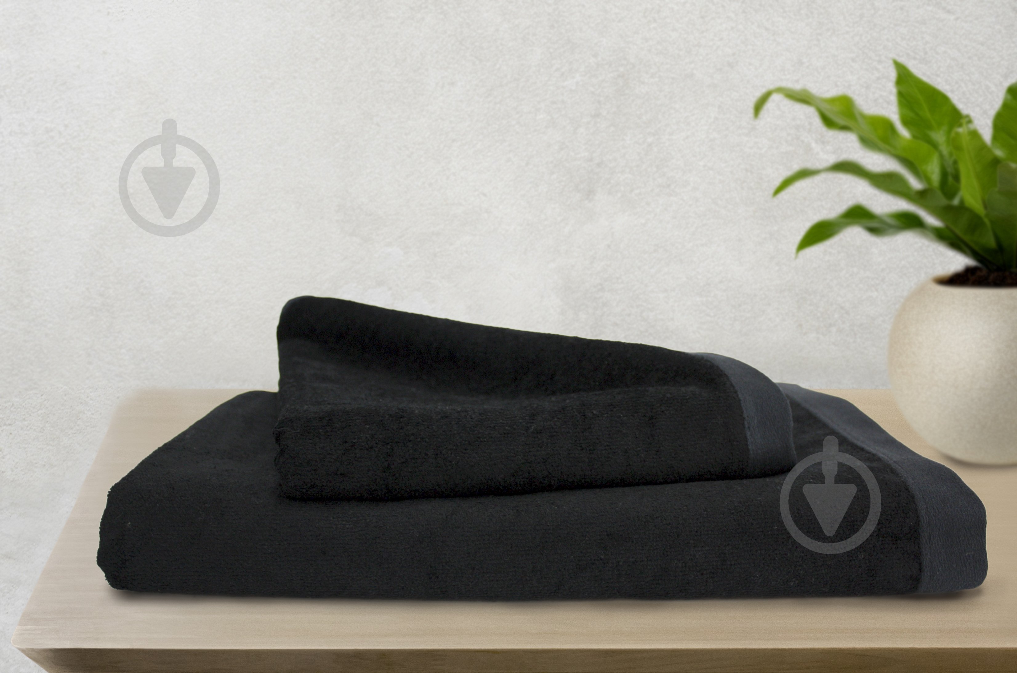 Полотенце Douro 50x90 см черный Almeida - фото 1