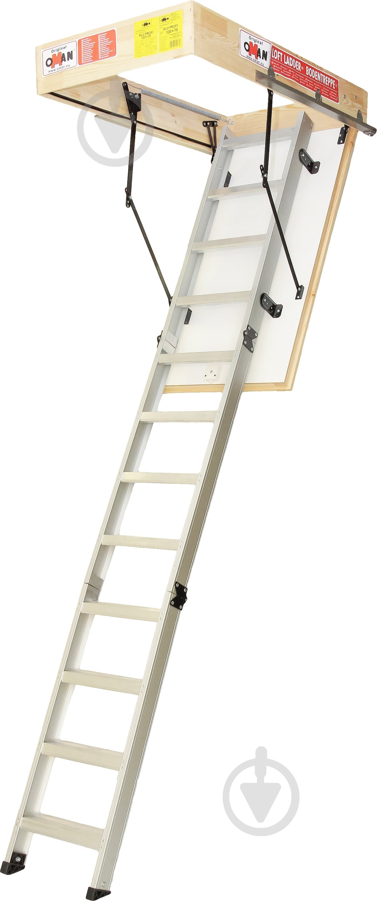 Лестница чердачная Oman AluProfi Extra H280 120x70 см - фото 1