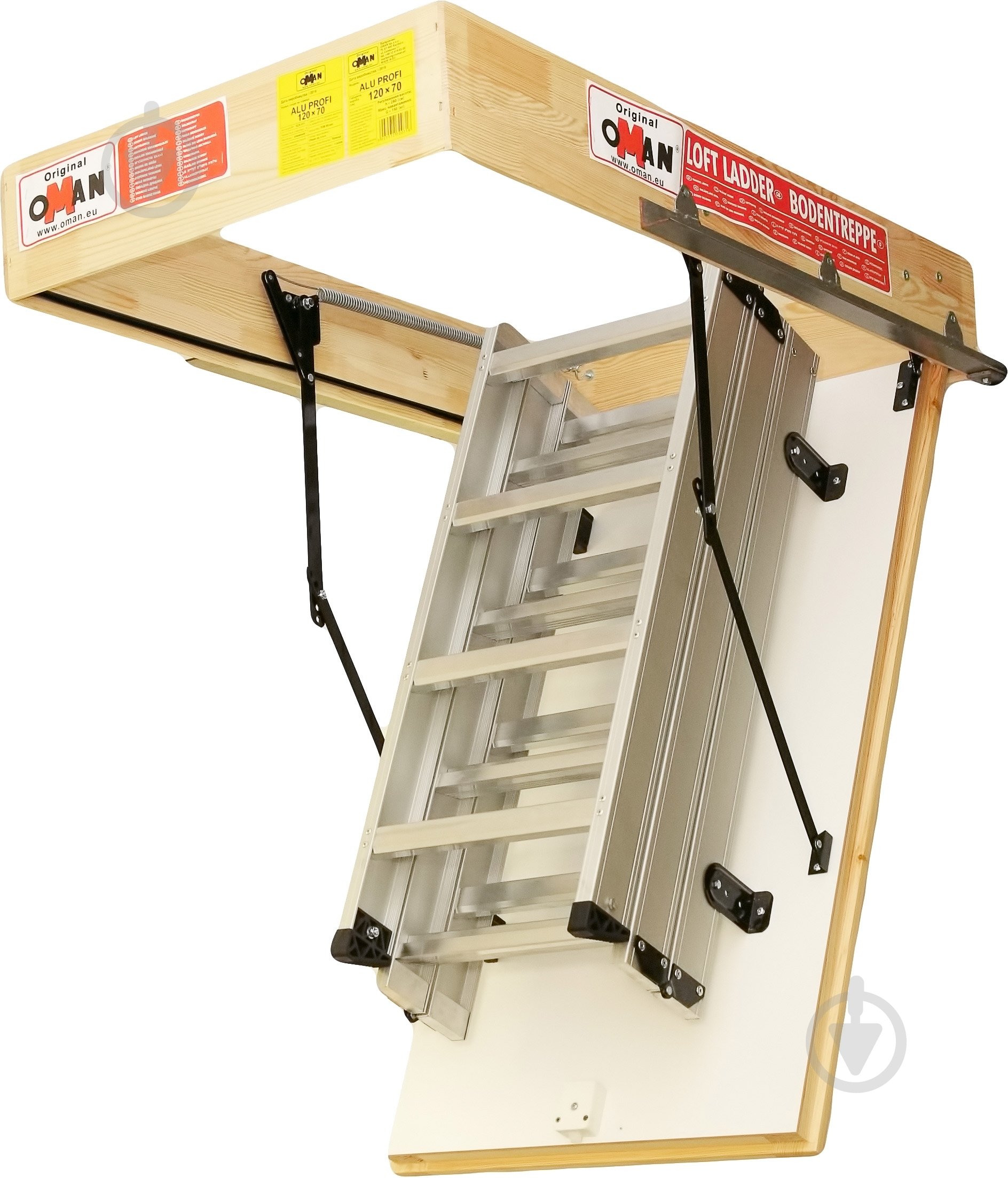 Лестница чердачная Oman AluProfi Extra H280 120x70 см - фото 3