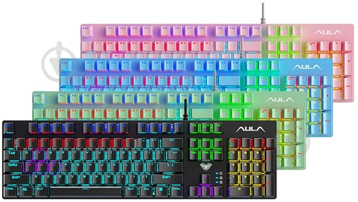 Клавиатура игровая Aula MP-WFFM (6948391202235) black - фото 8
