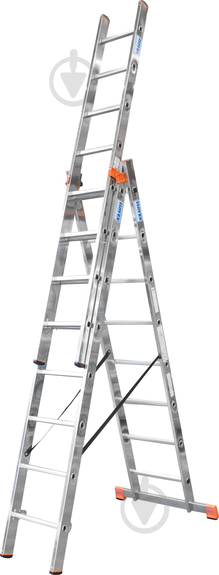 Лестница 3-секционная универсальная Krause Tribilo 3x8 (129666) - фото 1