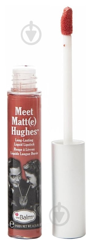 Помада рідка матова theBalm Meet Matte Hughes Honest Warm Coral 7,4 мл - фото 1