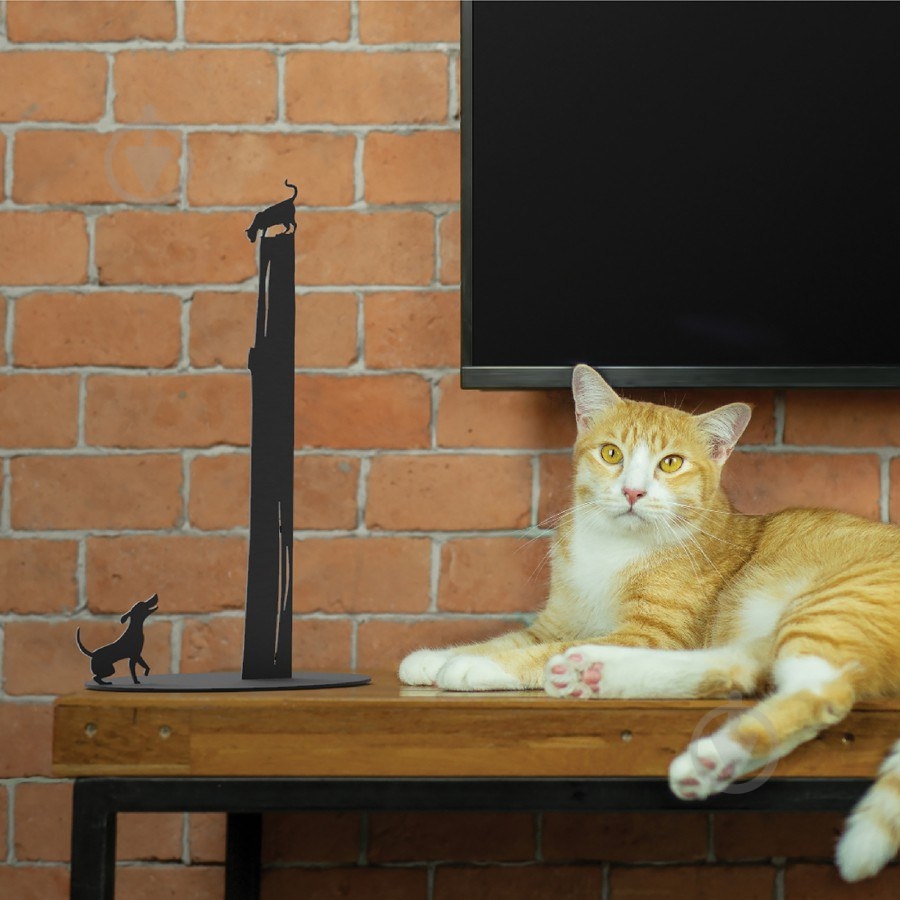 Держатель для бумажных полотенец Кот и пес - фото 2